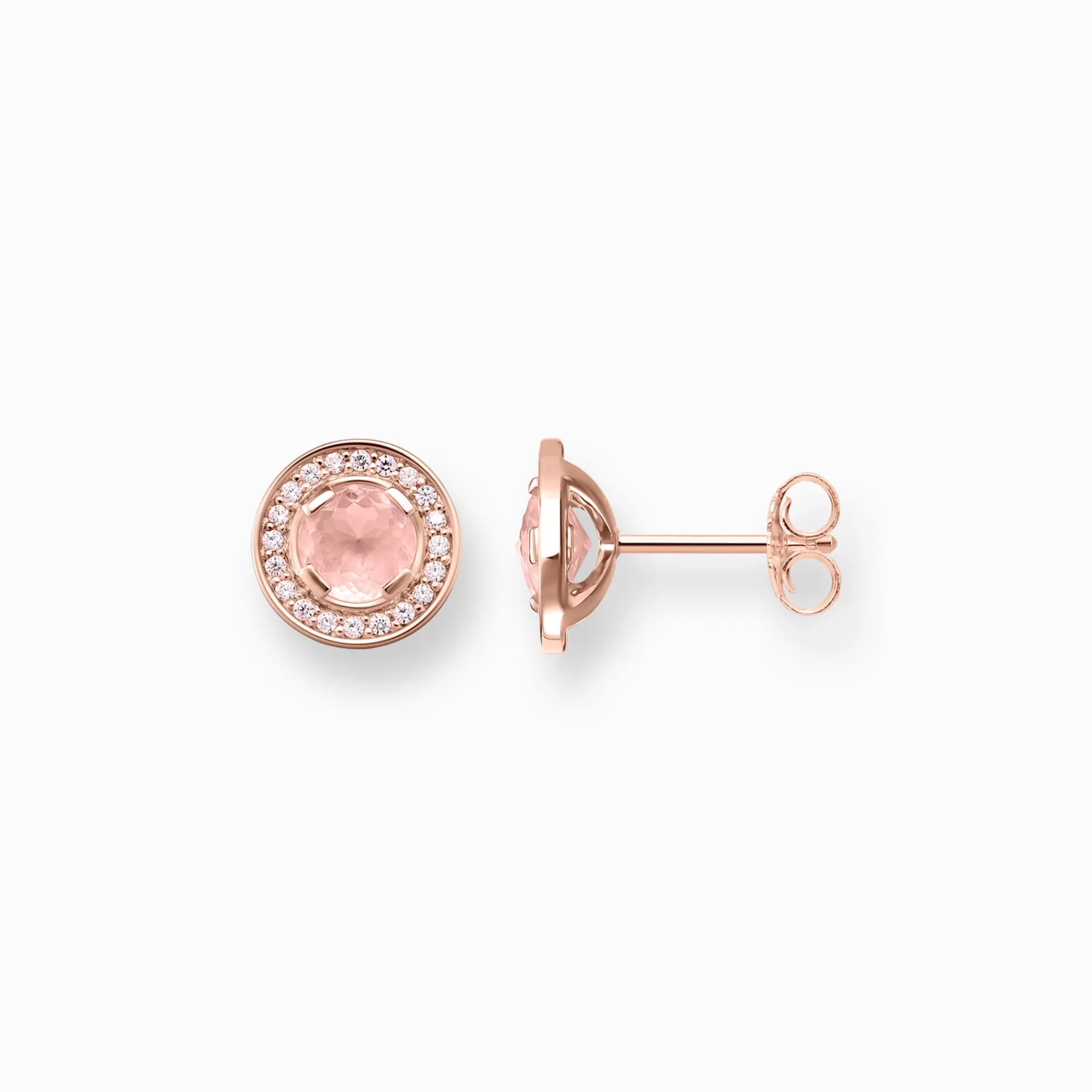 THOMAS SABO Stiftörhängen | Gåvor till henne<STIFT&OUML;RH&AUML;NGEN LIGHT OF LUNA ROSA rosa, roséguldfargad