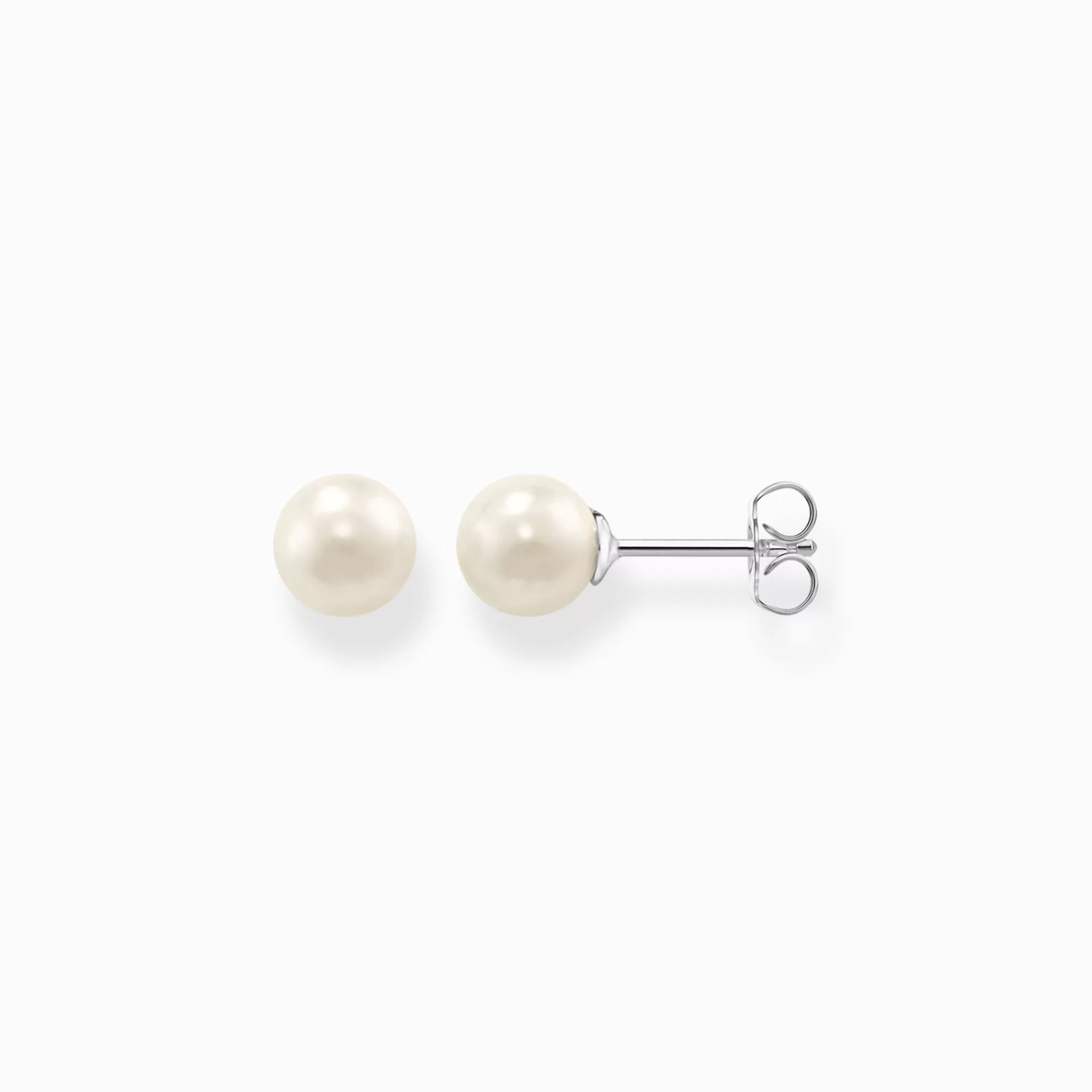 THOMAS SABO Stiftörhängen | Örhängen<STIFT&OUML;RH&AUML;NGEN P&AUML;RLA SILVER silverfargad, vit