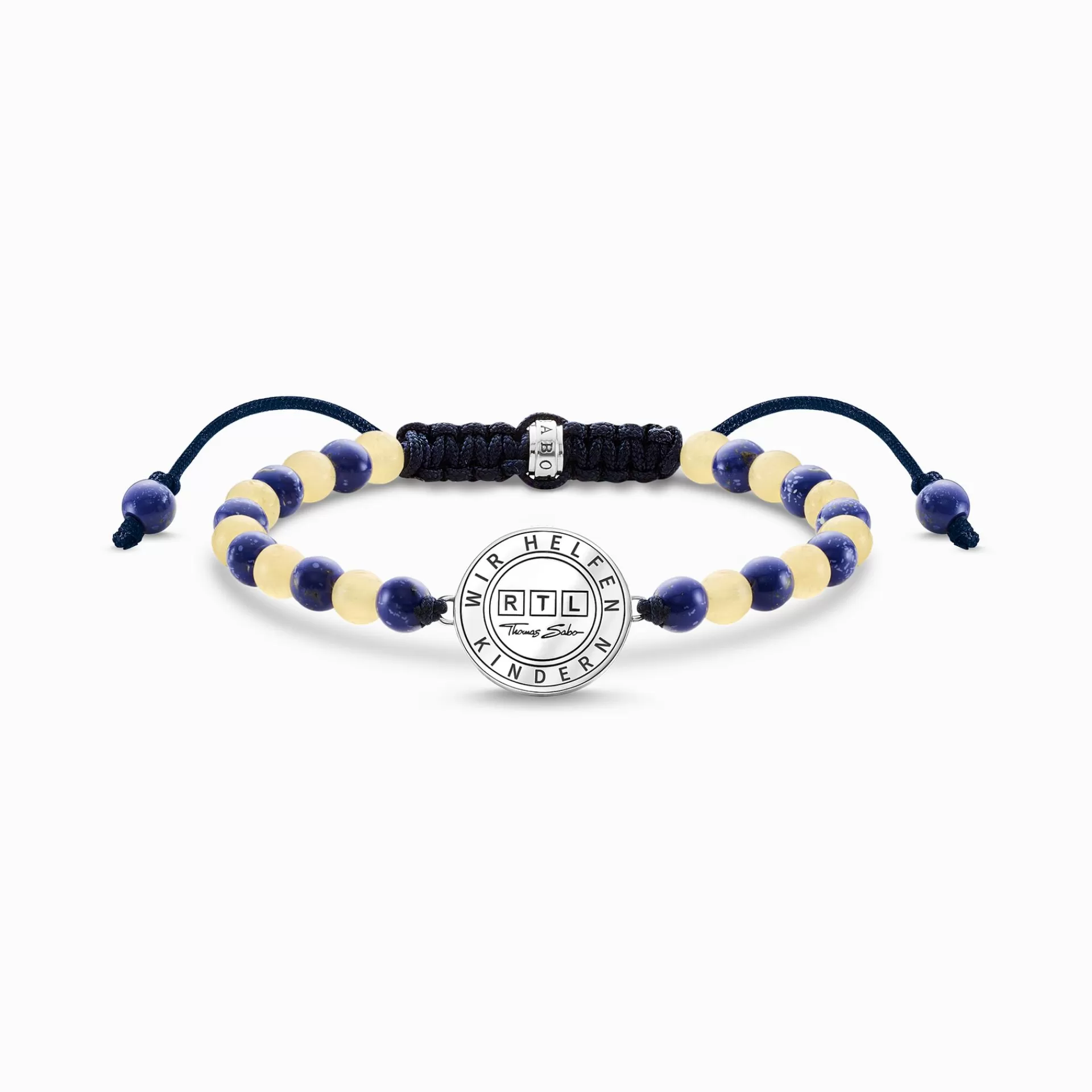 THOMAS SABO Armband<V&AUML;LG&OUML;RENHETSARMBAND UKRAINA blå, gul, silverfargad